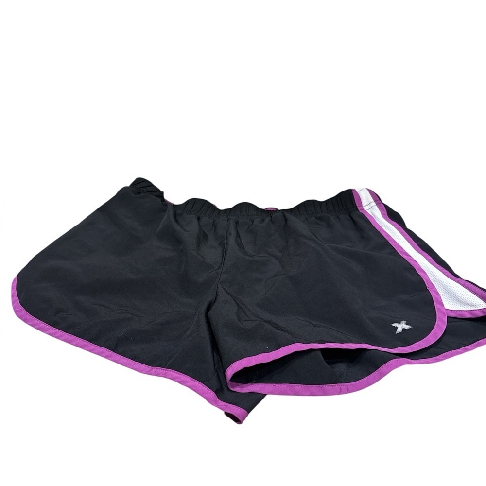 Xersion Black Shorts with Pink Trim